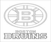 Printable boston bruins logo nhl hockey sport  coloring pages